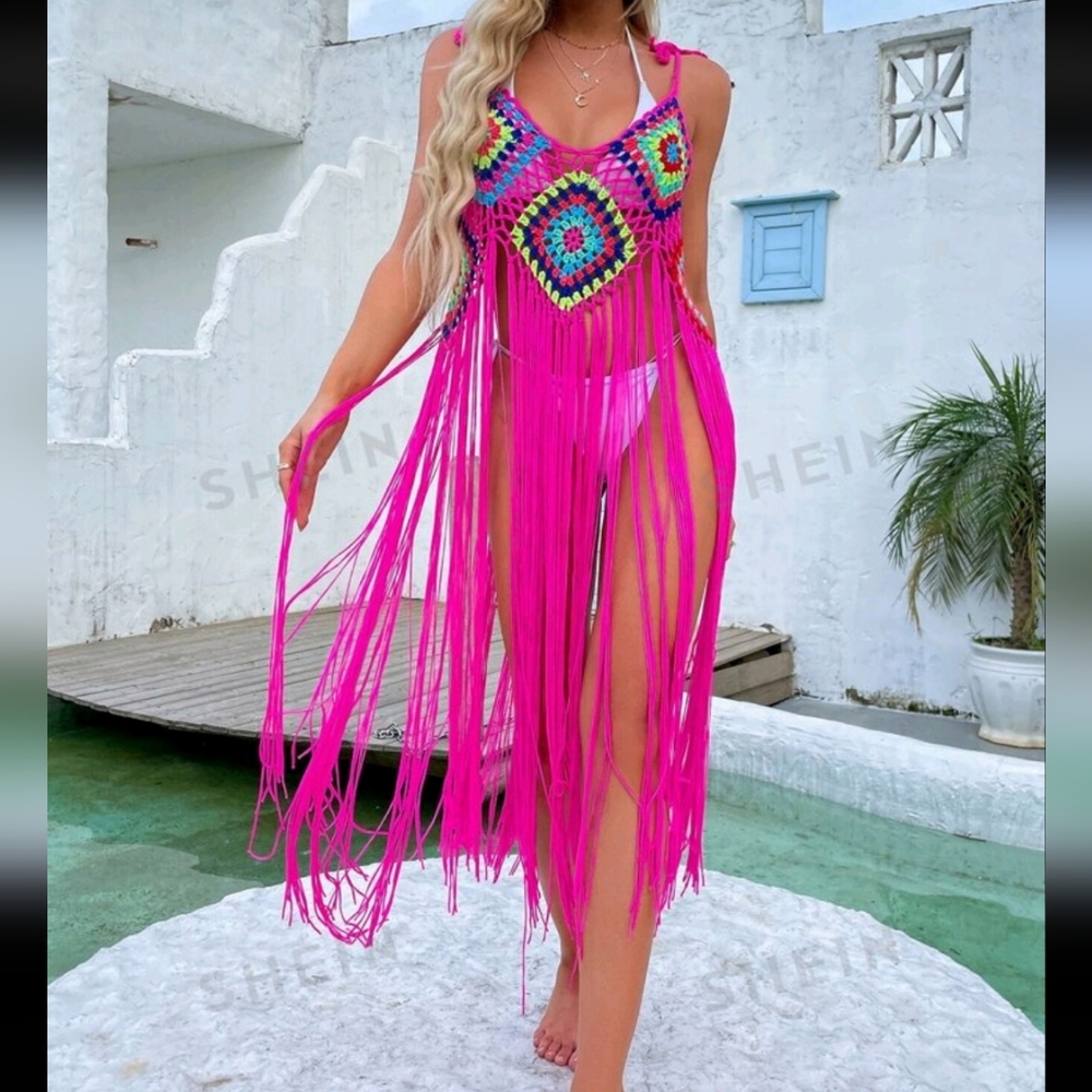 Never worn boho cover-up